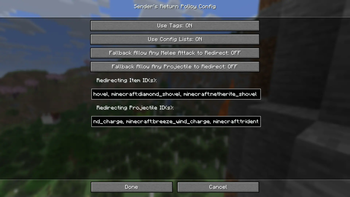 Mod Menu Config Screen