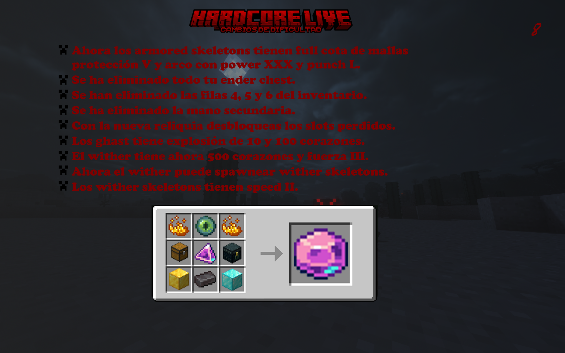 HardcoreLive - Minecraft Data Pack