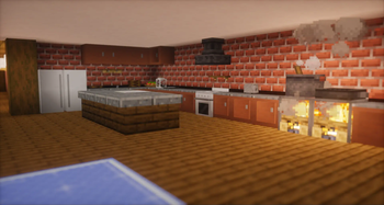 Kitchen with Cooking for Blockheads and Farmer's Delight