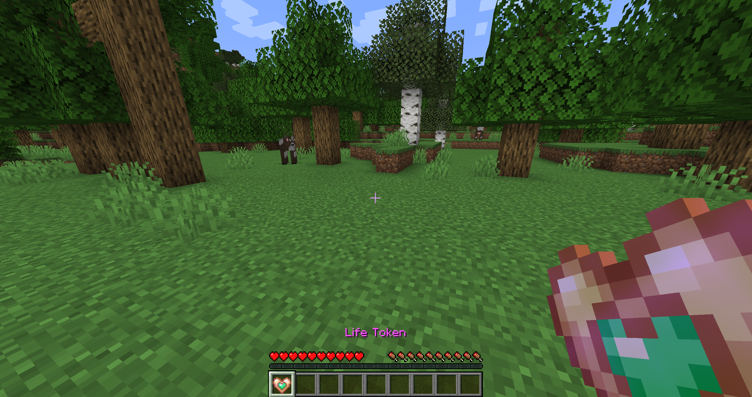 A player holding a Life Token