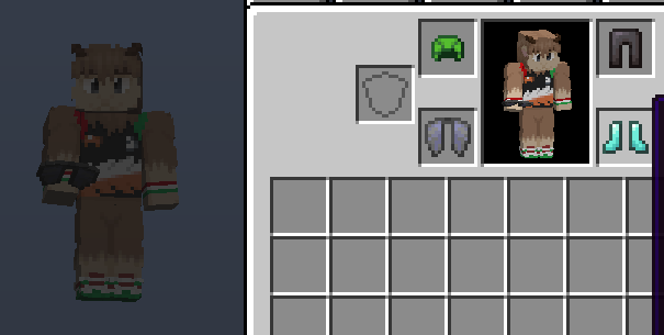 Showing different items while the pack is active.