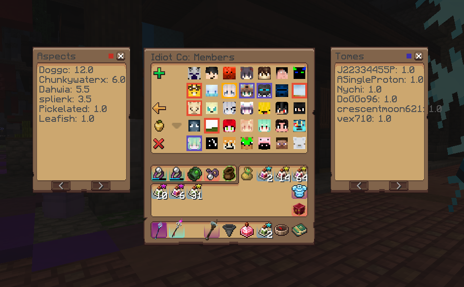Example info panels