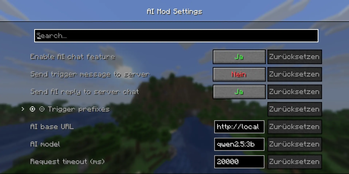 Settings preview