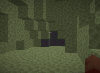 this ore that appers in the end it an Amethyst ore