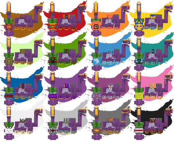 Dyeable Saddles for Enormous Eggplant