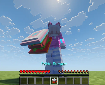 Pride Burger (in hand)