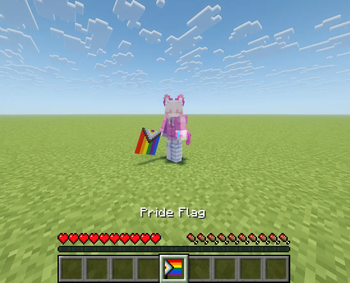 Pride Flag (in hand)