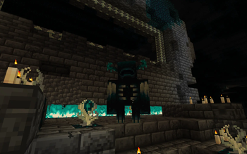 Sculk Bush in an Ancient City