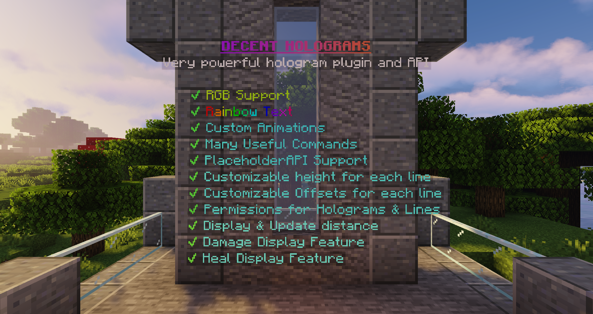 DecentHolograms - Minecraft Plugin