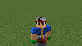 Player with Crystal Heart 3D model equipped