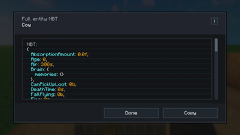 Entity NBT UI