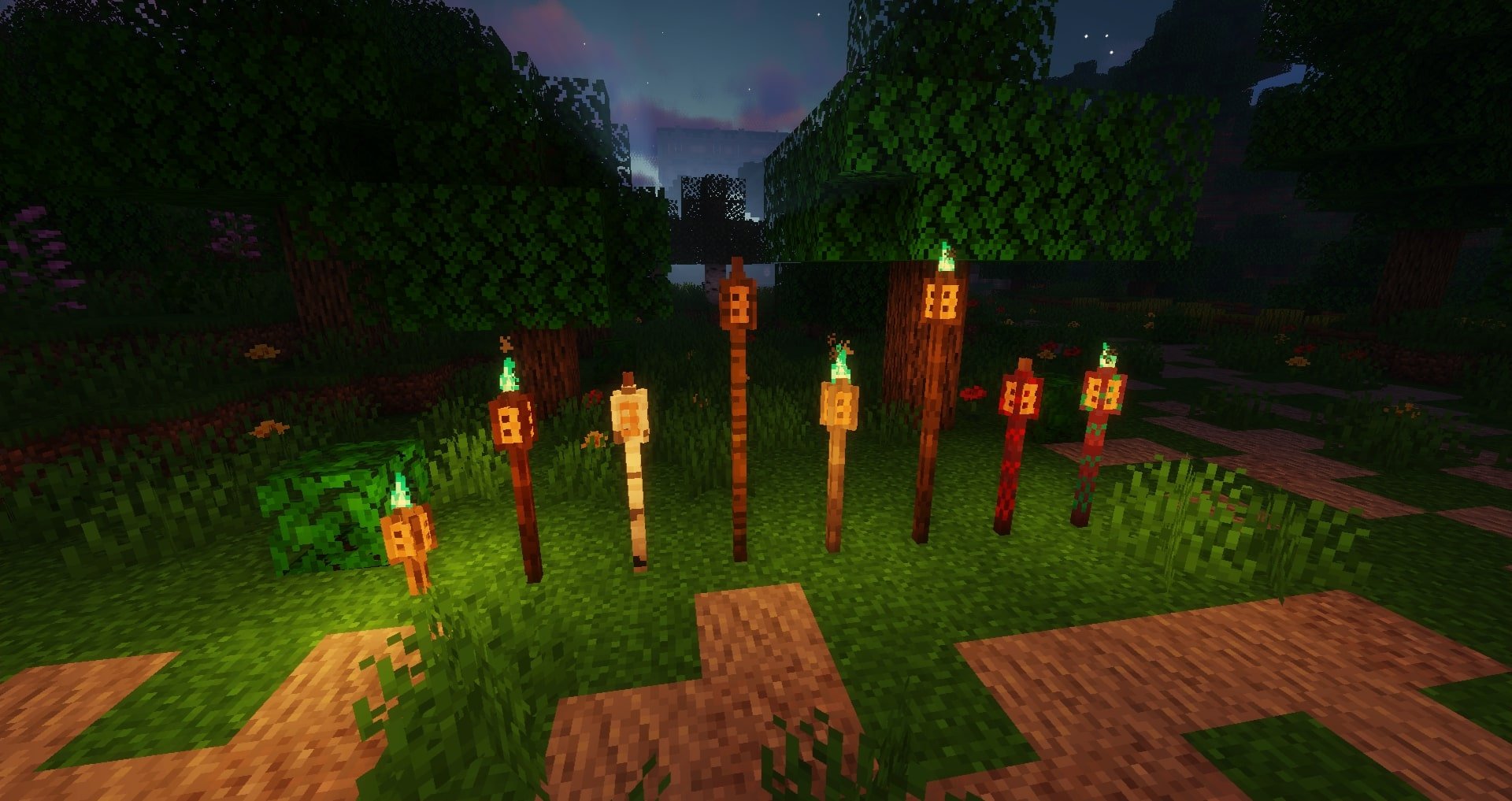 Tiki Torches - stackable height