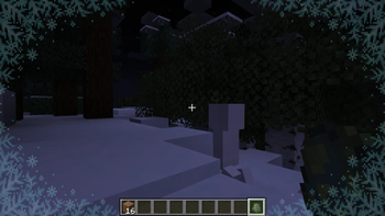 In snow