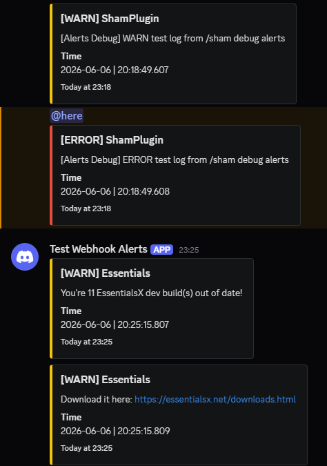 Discord Webhook Alerts