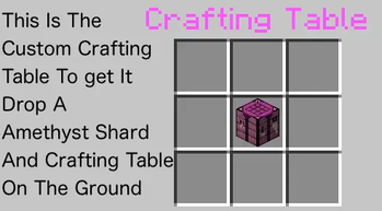 Custom Crafting Table
