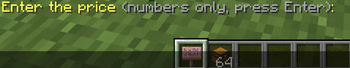 Enter The price