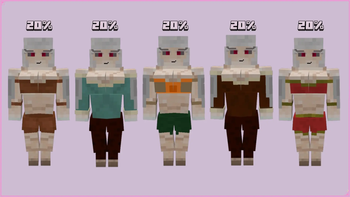 percentage of each golem