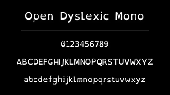 Open Dyslexic Mono Font