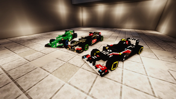 Caterham, Renault and Sauber