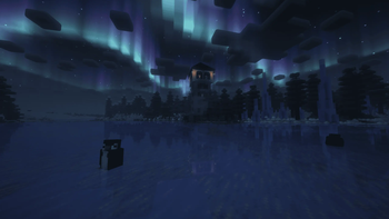 Aurora in snowy biomes