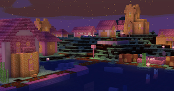 A peaceful village.