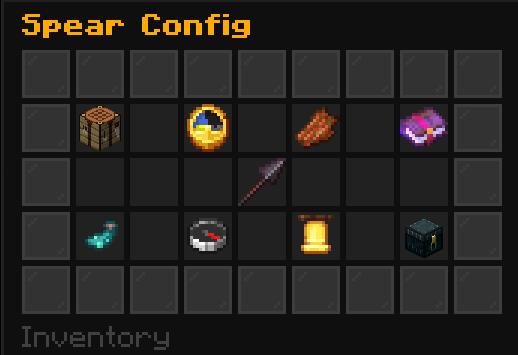 Spear Config main menu