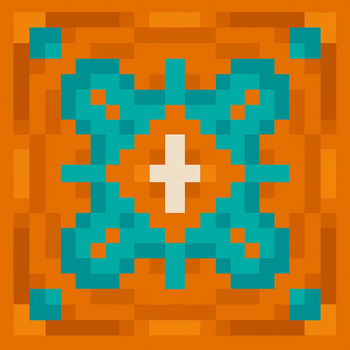 orange glazed terracotta texture