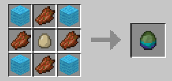 zombie spawn egg (uses any wool)