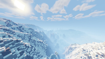 snowy mountain range