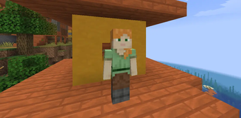 Alex in a village