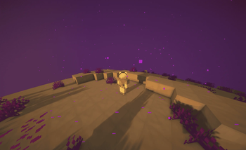 Wearing helmet and jetpack in the Outer Mines
