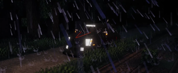 Dom3 in rain at night