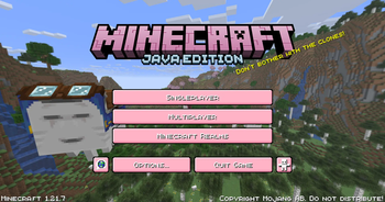 Main title screen
