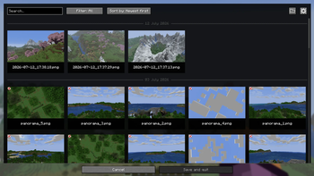 Screenshot gallery