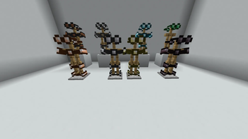 All armor on stands no shaders