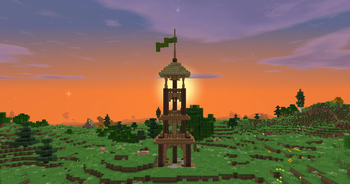 A naturally spawning Dunedain Watchtower