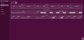 Players Menu