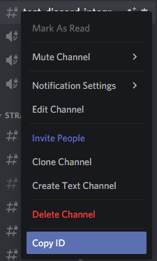 Discord Channel Menu