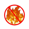 No fire