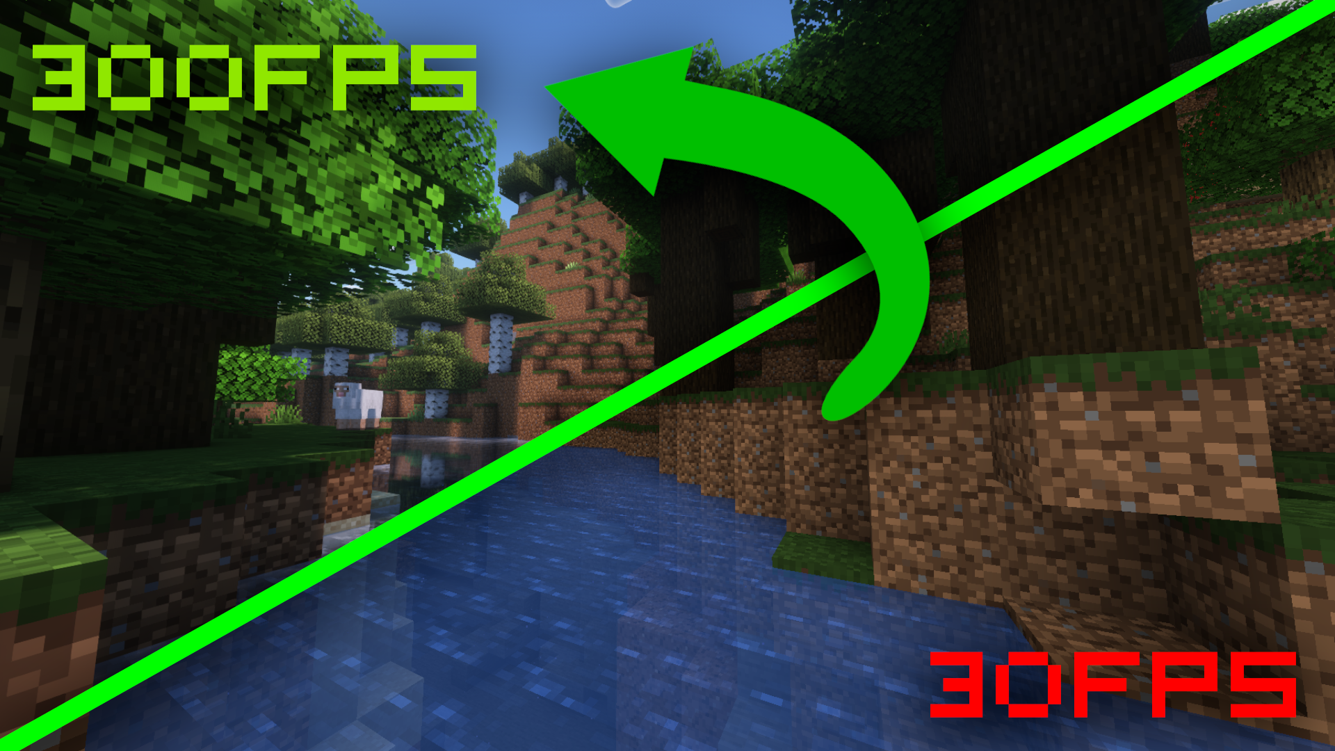 30 FPS to 300 FPS with the mods