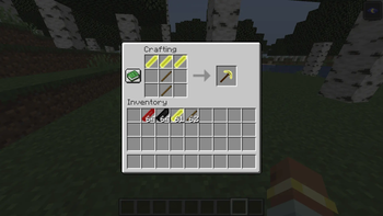Crafting Lumicite Pickaxe