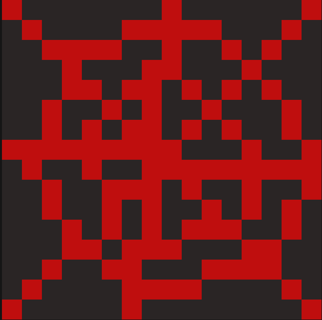 Red Cobwebs + Outline