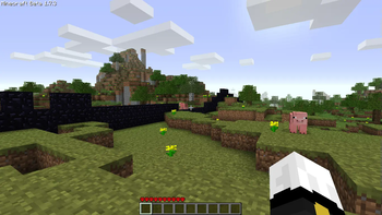 Early Infdev world in hardcore mode