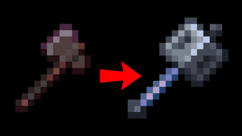 Netherite axe to 1.21 mace