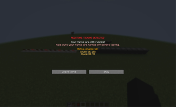 Warning Screen