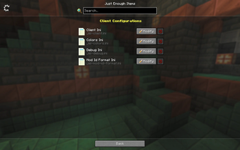 Jumping to JEI config