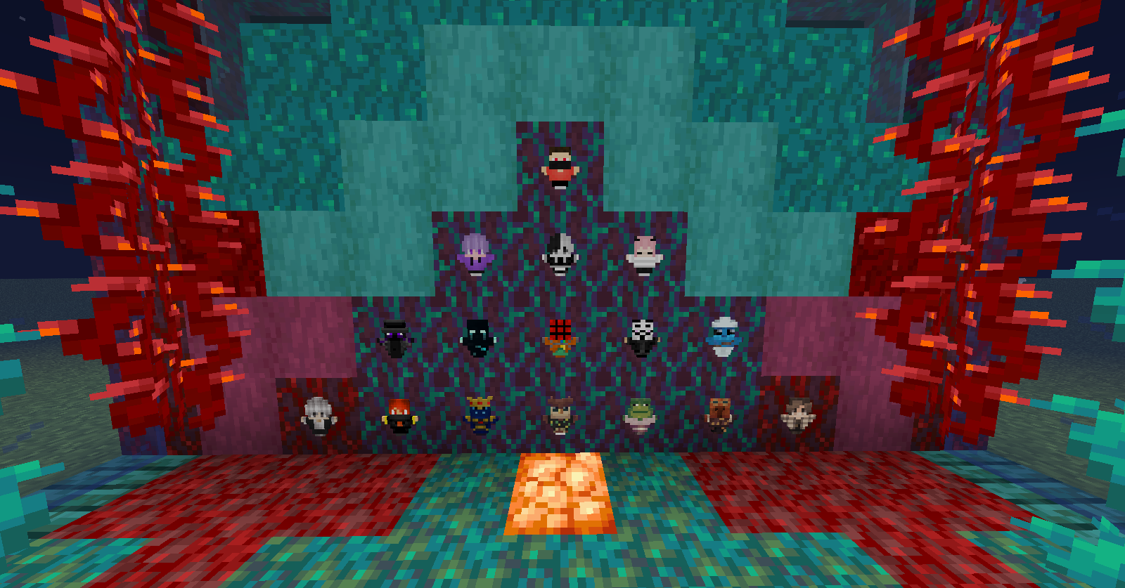 Update: 1.0 - blue; 1.0.1 - red

Fact: Because of the mod More Culling, I spent 2 hours getting these totems to display 💀