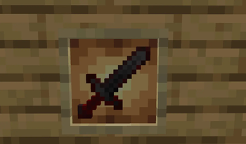 This is how the Red Netherite Sword looks like