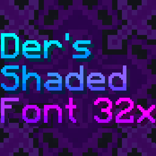 Der's Smooth Shaded Font (Faithful 32x)