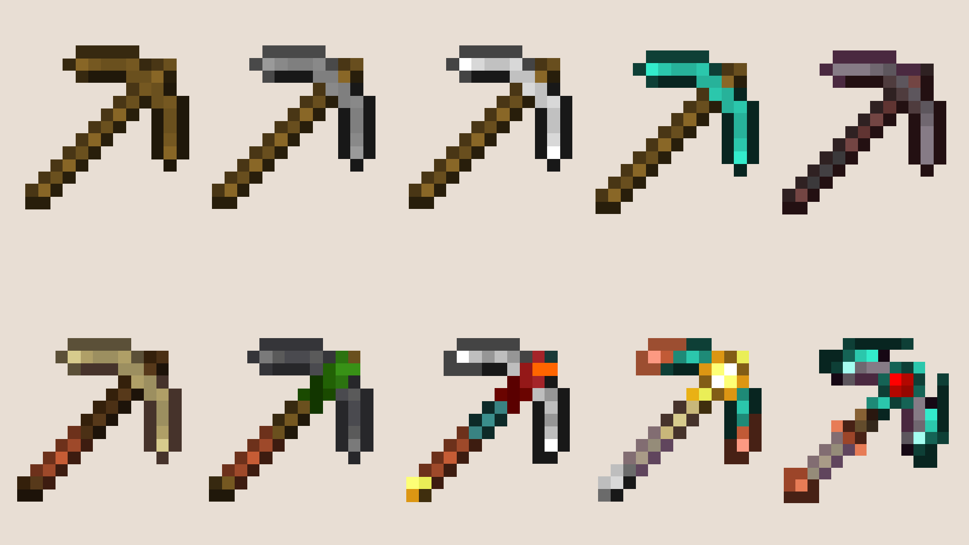 Pickaxe comparison